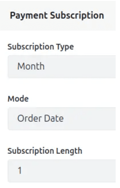 Supports subscription payments